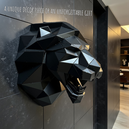 Roaring Lion Head Metal Wall Art – Handmade 3D Wall Art