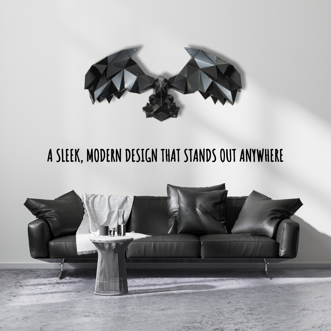 Winged Eagle Metal Wall Art – Handmade 3D Wall Art