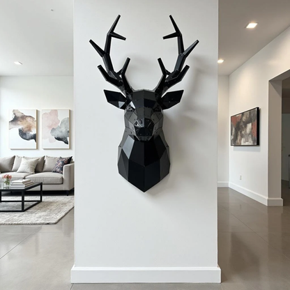 Deer Head Metal Wall Art – Handmade 3D Wall Art