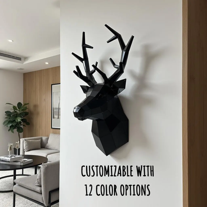 Deer Head Metal Wall Art – Handmade 3D Wall Art