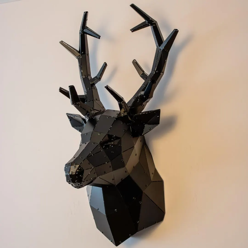 Deer Head Metal Wall Art – Handmade 3D Wall Art