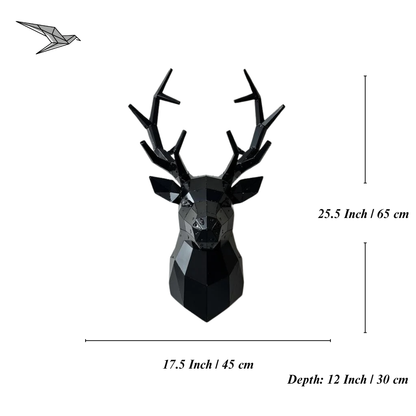 Deer Head Metal Wall Art – Handmade 3D Wall Art